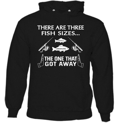 There are three fish größen - there,