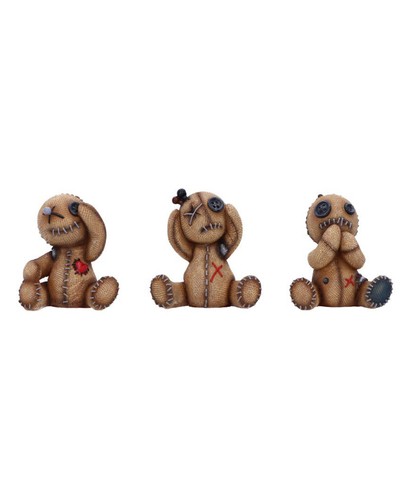 Three wise voodoo dolls - wise,