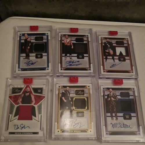 Wwe panini three - wwe, auto