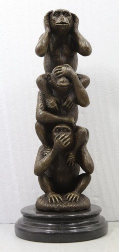 Bronzeskulptur drei weise - bronzeskulptur,