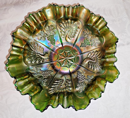 Antike 1912 fenton green pfau - green,